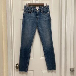 Frame Denim Women's Classic Blue Skinny Jeans